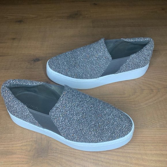 Vince Warren Tweed Multi-Color Sneakers Size 8.5 - Picture 3 of 6